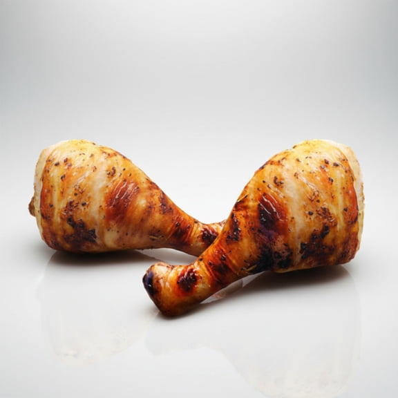 2-Pack Plush Chicken Leg Toy Drumstick Stuffed Animal Soft Food Peluche Doll Creative Fried Chicken Pillow for Kids Adults Foodies Unique Gift Idea