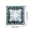 thumbnail image 3 of INSPIRE CHIC Women Floral Printed Square Scarves 35" Large Silk Feeling Satin Scarves Head Wrap Bandanas 90x90cm Blue, 3 of 6