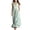 Green, variant on Flowy Dresses for Women Plus Size Striped Sack Dress Collared Sleeveless Sundress Vacation Clothes with Pockets