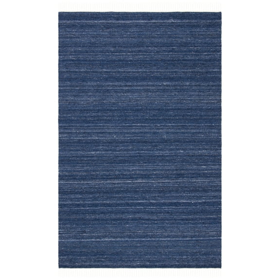 SAFAVIEH Kilim Russell Striped Area Rug, Navy/Blue, 5' x 8'