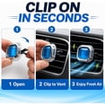 thumbnail image 3 of Car air freshener vent clips ocean scent – long-lasting deodorant car air fresheners, car air fresheners, unisex, car air conditioning vent clip air fresheners - scented car accessories, 4-piece set, 3 of 5