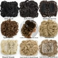 thumbnail image 6 of Benehair Messy Curly Hair Bun Easy Stretch Chignon Hair Extensions Clip in Updo Hairpiece Cover Ponytail Scrunchie for Women Wedding, 6 of 8