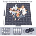 thumbnail image 5 of Extra Large Picnic Blankets Waterproof Foldable (60 "x 80") Beach Blanket Waterproof Sandproof,3-Layer Thicking Mat Outdoor Packable Camping Blanket, 5 of 6