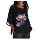 thumbnail image 2 of Fiudx Ofertas Flash Del Día Blusa Holgada con Estampado de Manga 3/4 para Mujer, Estilo Informal, con Estampado de Alzheimers, 2 of 4
