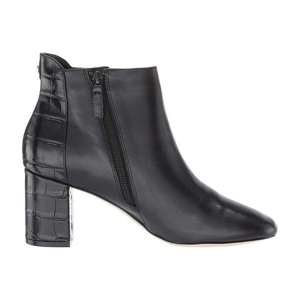 cole haan black leather bootie