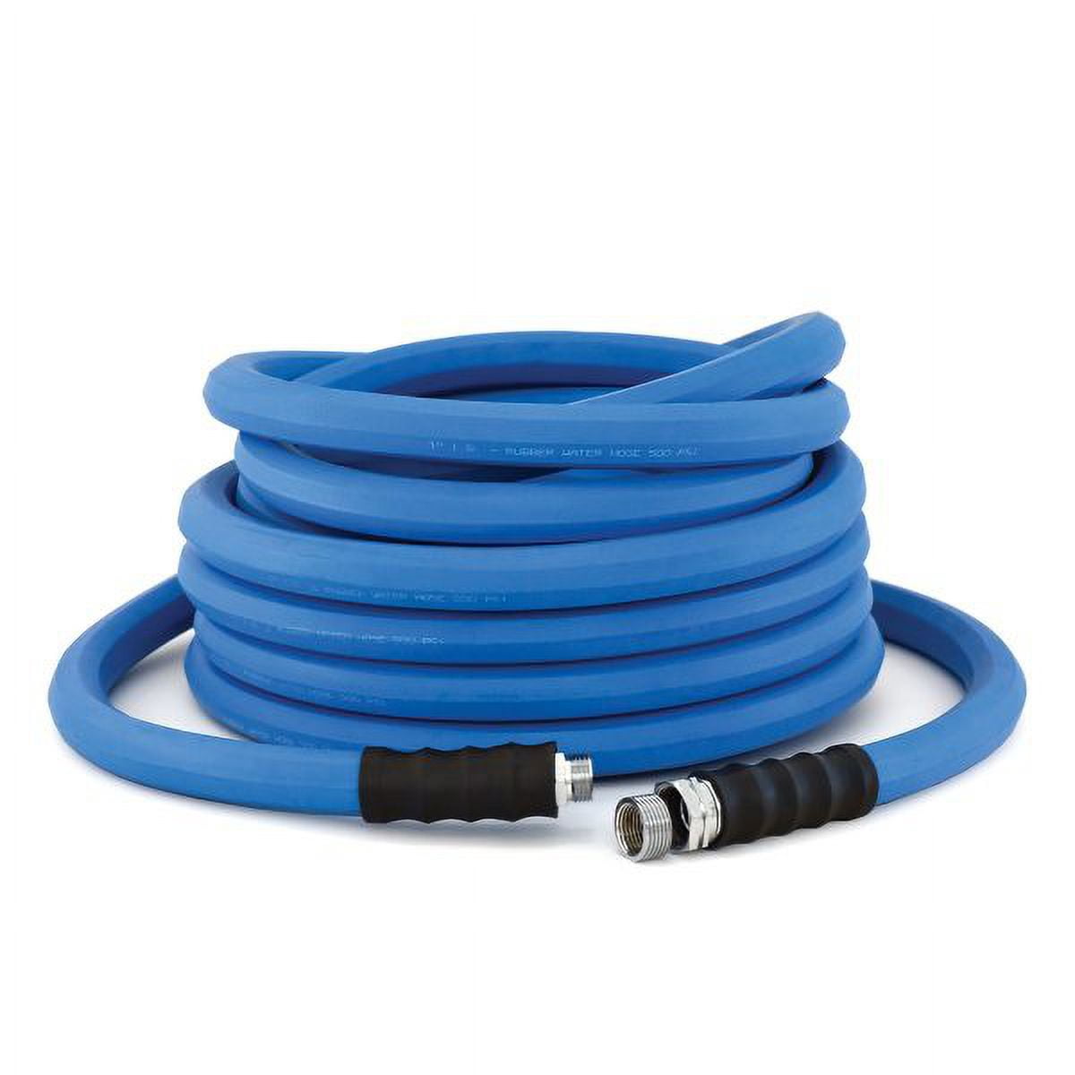 BluBird BluSeal 5/8" Lawn Garden Water Hose Hot/ Cold Lightweight Professional Grade 100% Rubber Hose - 50 Feet