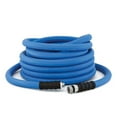 thumbnail image 3 of BluSeal Hot/Cold Water Rubber Garden Hose, 100% Rubber, Ultra-Light, Super Strong, 500 PSI, -50F to 190F Degrees, High Strength Polyester Braided (5/8" x 15'), 3 of 5