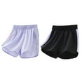 thumbnail image 7 of GYRATEDREAM Girls Athletic Shorts Kids Summer Quick Dry Running Soccer Shorts Sports Active Lightweight Shorts for 11-12Y Black, 7 of 7
