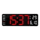 thumbnail image 1 of Reloj digital con pantalla grande con hora, fecha y temperatura semanal., 1 of 5