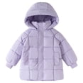 thumbnail image 2 of LYHao Kids Long Winter Coat Warm Hooded Outerwear For Boys And Girls Insulated Quilted Jacket For Cold Weather 3 12 Years Boys Jacket Coats,Sizes 3-4 Years, 2 of 5