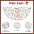 thumbnail image 4 of Daiia Poodle Dog Drawing Merry Christmas Tree Skirt , Xmas Large Lace-up Tree Skirt, Santa Snowflakes Rustic Home Decorations New Year Party Farmhouse Decor-48", 4 of 7
