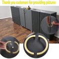 thumbnail image 1 of Instale la manija del gabinete moderno Cajón dorado Hardware del gabinete con manija de lujo (2 piezas, dorado) ShuxiuWang 9024735569077, 1 of 1