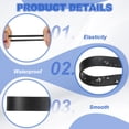 thumbnail image 3 of Uxcell Silicone Rubber Bands Cable Ties, Flat Rubber Elastic Bands for Office Supplies Home Cord Wrapping Black 0.4", 3 of 7