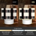 thumbnail image 2 of Rectangular Acrylic Lamp 5.9in×5.9in Luminous Lamp Bedside Lamp Soft And Not Dazzling 3 Kinds Of Light For Bookshelf Desk Nightstand Aliceblue Geometric Patterns_2, 2 of 8