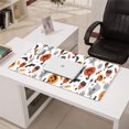 thumbnail image 3 of Long Mouse Pads for Desk,Halloween Pumpkins Ghosts Bats and Cupcakes Desk Mats on Top Of Desks, Desk Mouse Pad Extra Large with 3mm Non-Slip Base and Stitched Edge for Gaming,Work,Home 31.5x15.7in, 3 of 4