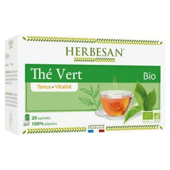 Infusion Green Tea Organic 20 Sachets by Herbesan / Physical Performance