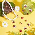 thumbnail image 2 of 24pcs Ladybug Charms 6 Style Enamel Ladybug Flower Pendants Red Lady Beetle Pendants Ladybird Rhinestone Charm, 2 of 5