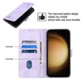 thumbnail image 7 of Tarise Phone Case for Samsung Galaxy S23+ 5G, Premium PU Leather Card Holder Wrist Strap Magnetic Closure Flip Stand Function TPU Interior Book Cover for Samsung S23 Plus 5G Wallet Case, Purple, 7 of 7