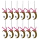 thumbnail image 5 of Fiesta 12 Uds. Adorno Para Tarta Con Forma De Luna Dorada Y Estrella Con Lazo Rosa, Decoración Para Fiesta De Cumpleaños Y Boda, 5 of 7