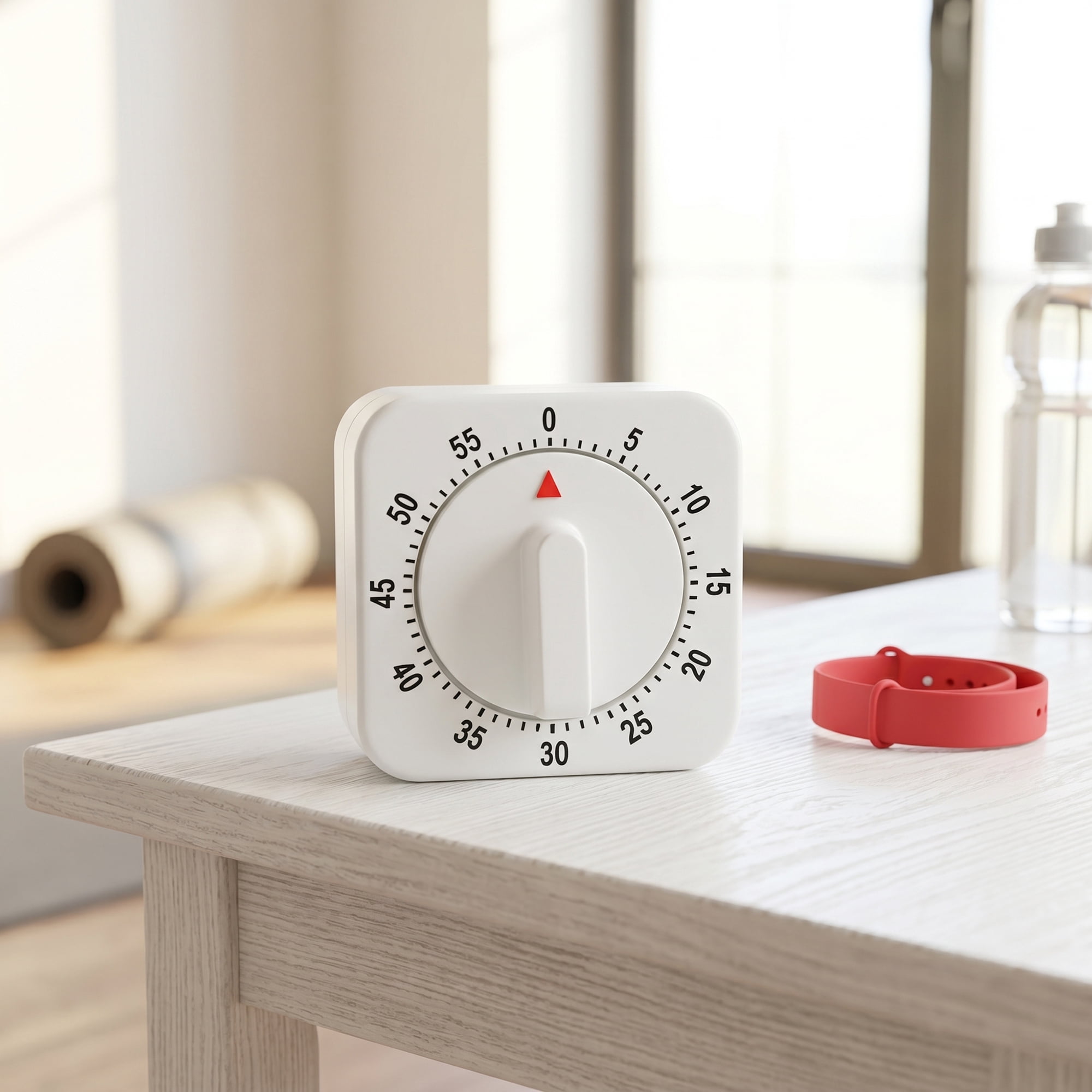 Unique Bargains 60 Minute Kitchen Digital Visual Timer for Cooking White-C