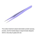 thumbnail image 3 of Unique Bargains Precision Straight Tip Tweezer Stainless Steel Multifunctional Purple 4Pack, 3 of 5