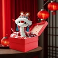 thumbnail image 6 of 25.6" Chinese New Year Plush, 2025 Lunar New Year Snake Plush Toy with 3D Hat & Cute Expression, Soft and Cute Cartoon Snake Stuffed Plush for Chinese New Year Gifts Blessing (Red), 6 of 9