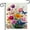 Color 4, variant on AMHNF Spring Floral Garden Flag 12x18 Vertical Double Sided Purple Flowers Butterflies Welcome Summer Farmhouse Holiday Outside Decorations Burlap Yard Flag