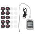 thumbnail image 2 of Wireless Restaurant Pager System, 500 Selectable Channels Queue Waiting Pagers 433.92MHz Frequency  for Home, 2 of 7