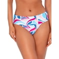 thumbnail image 2 of Printed Fold-Over High-Waist Bikini Bottom Swimsuit, 2 of 6