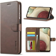 HAII Flip Wallet Case for Galaxy A12 5G,Premium PU Leather Flip Folio Wallet Case with Card Slot Magnetic Closure