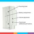 GE Wireless Doorbell Kit, BatteryOperated Receiver, 1 Push Button, 8