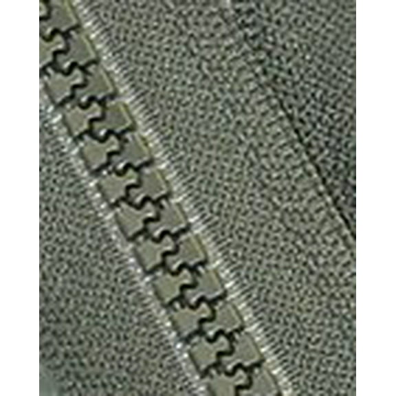 15" Vislon Zipper ~ YKK #5 Molded Plastic ~ Separating - 567 Olive Green (1 Zippers/ Pack)
