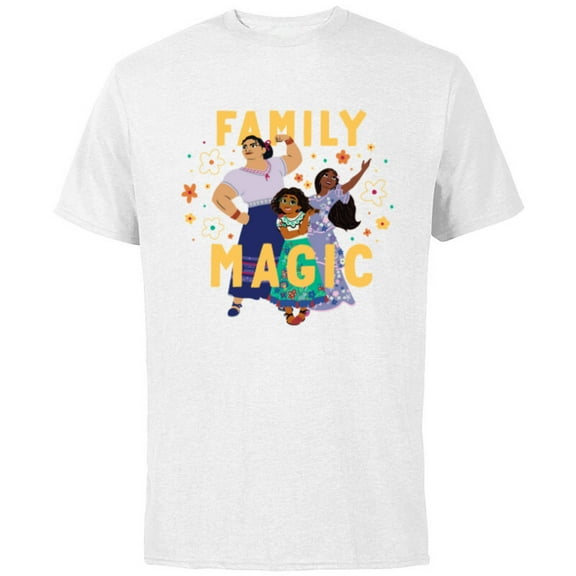 Disney Encanto Mirabel Isabela Luisa Madrigal Family Magic - Short Sleeve Cotton T-Shirt for Adults - Customized-White