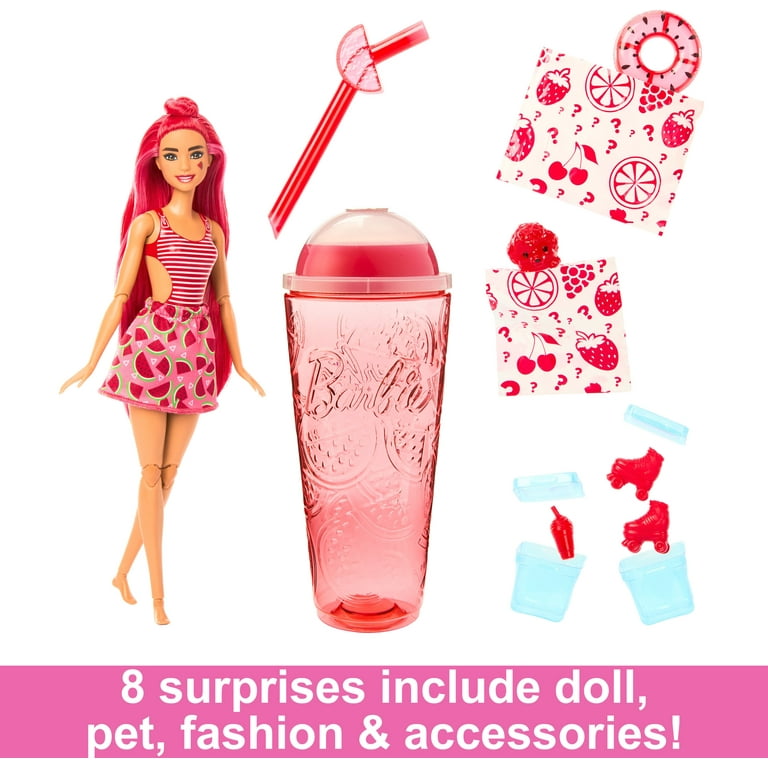 Barbie Color Reveal Doll Sweet Fruit Series Blonde Hair With Red