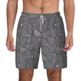 thumbnail image 2 of Picia Funny Chicken pattern Mens Swim Trunks with Compression Liner Stretch Beach Shorts Quick Dry with Zipper Pockets No-Chafing Board Shorts-Large, 2 of 9