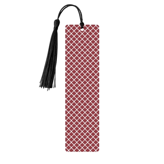 Kdxio Red Moroccan Print Metal Tassel Bookmarks,Perfect Gift for Art Lovers and Bookworms Metal Bookmarks for Women