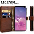 thumbnail image 3 of Galaxy S10+ Plus Wallet Case,6.4-inch, MONASAY[Included Screen Protector] Flip Folio Leather Cell Phone Cover, 3 of 5