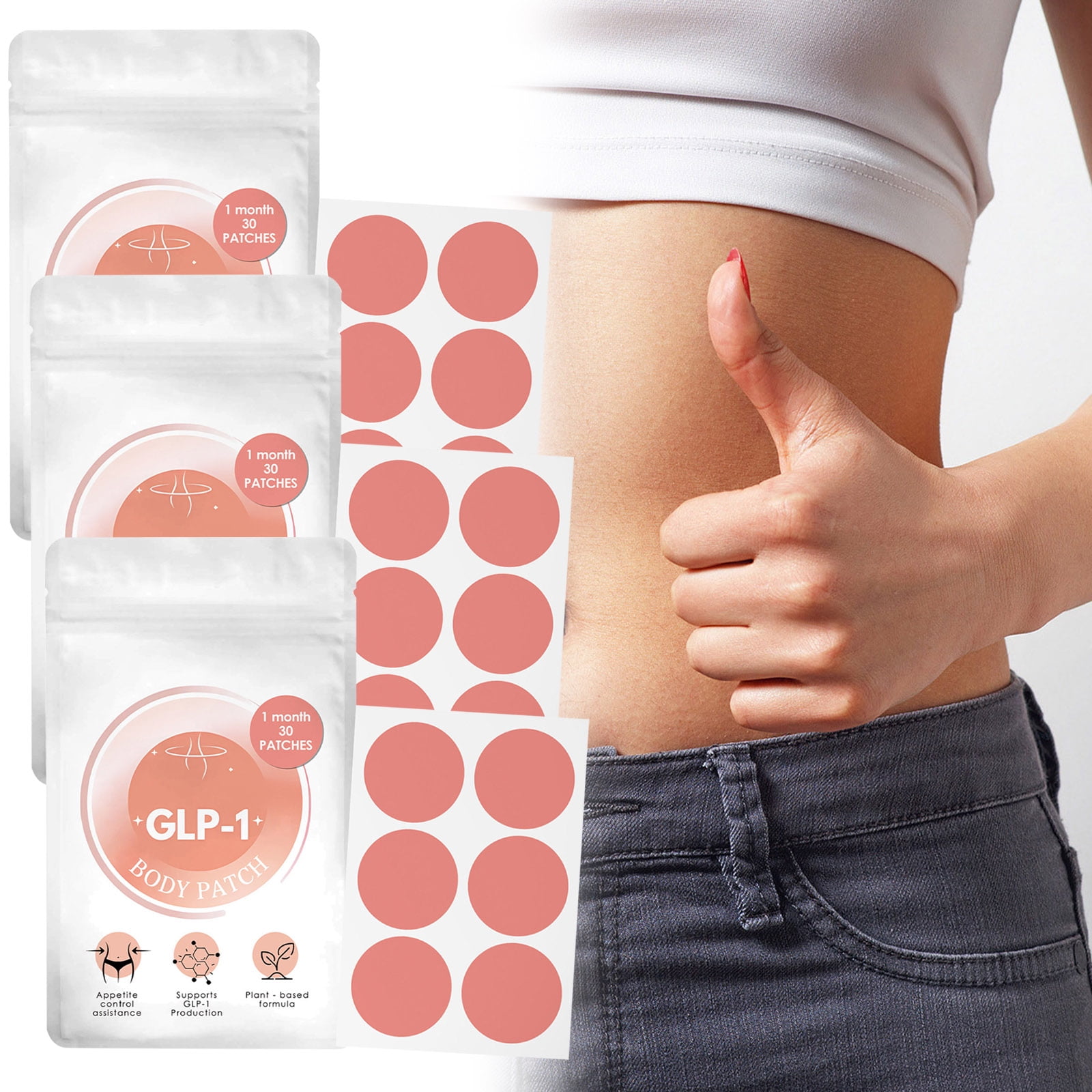 walmart glp 1 patches GLP-1 Patch , Firming Skin and Body Shaping Care Patch ,Natural Ingredients  Suitable for All skin Types 1/2/3/4/5/6pcs