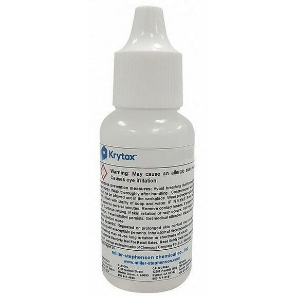 Krytox Lubricant, 1 oz., Dropper Bottle, PFPE, Colorless LBBGPL105