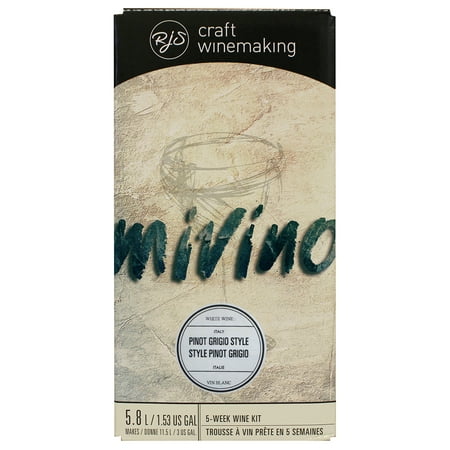 Mivino Italian Pinot Grigio Wine Making Kit Makes 3
