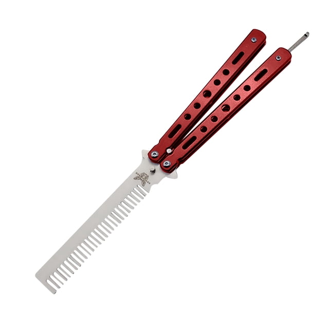 Peine Plegable Práctica Entrenamiento Mariposa Herramienta Peluquería () Rojo