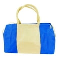 thumbnail image 6 of Sweda Palm Beach Tote Bag, Jute with Cotton Piping and Handles, Large - Blue, 6 of 11