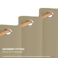 thumbnail image 6 of Deconovo Blackout Curtains Light Blocking Thermal Insulated, Beige, 42W x 72L Inch, Noise Reducing Grommet Drapes for Bedroom, 2 Panels, 6 of 7