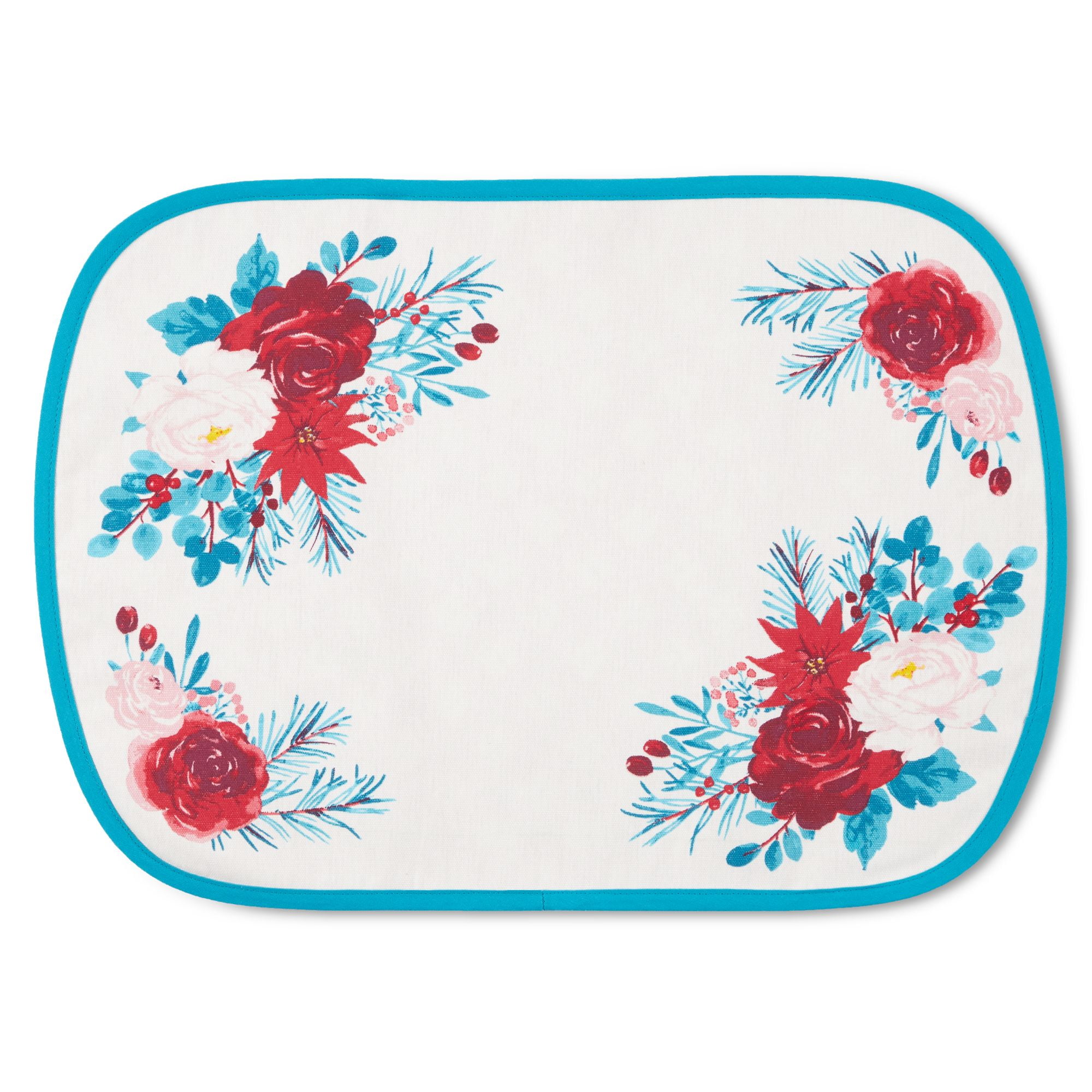 The Pioneer Woman Wishful Winter Fabric Placemat, Multicolor, 14"x20