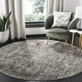 thumbnail image 2 of SAFAVIEH Lurex Gorden Abstract Area Rug, Black/Light Grey, 8' x 8' Round, 2 of 8
