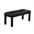 thumbnail image 2 of Monarch Specialties Bench 45"L, Black LeatherLook Seat, 2 of 2