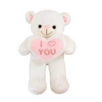 Big Teddy Bear With HeartStuffed Animals Toy, 21.65Inch Cuddly Large Teddy Bear Christmas Birthday Valentine's Day New Year Gift for Boyfriend Girlfriend