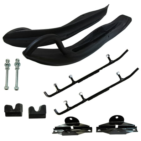 Exo-S & Bottomline B4-464MKA-1711290001 Touring Skis Mount Kit & 4 Carbides for Arctic Cat Some 2010-2017 Models