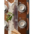 thumbnail image 5 of Table Runner Abstract Brown Gray Table Decoration for Kitchen Dinning Oil Painting Art Table Decoration for Indoor Outdoor Party Wedding Decor 13x72inch, 5 of 7