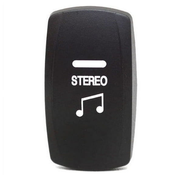 Carling Boat Rocker Switch Cover | Stereo Black Illuminated